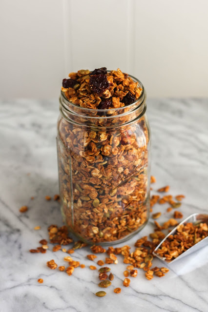 Peanut Butter Harvest Granola | The Chef Next Door #Oatober