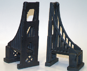 cast iron bridge bookends
