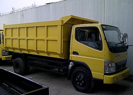 canter dump truck PS 125 HD  kuning