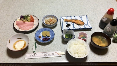 松渓館の朝食