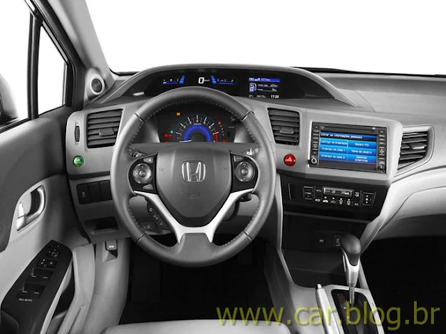 Novo Honda Civic 2012 - interior - painel