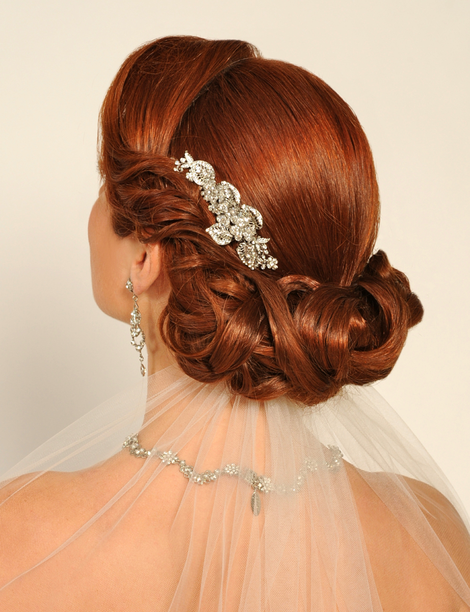 vintage wedding hairstyle