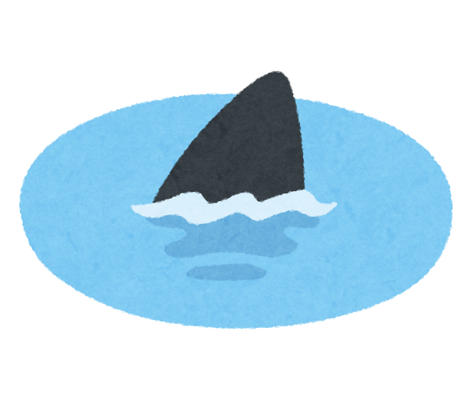 水面から出たサメのヒレのイラスト かわいいフリー素材集 いらすとや 水面から出たサメのヒレのイラスト かわいいフリー素材集 いらすとや