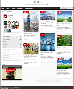 MXfluity Responsive Blogger Template (Left Sidebar)