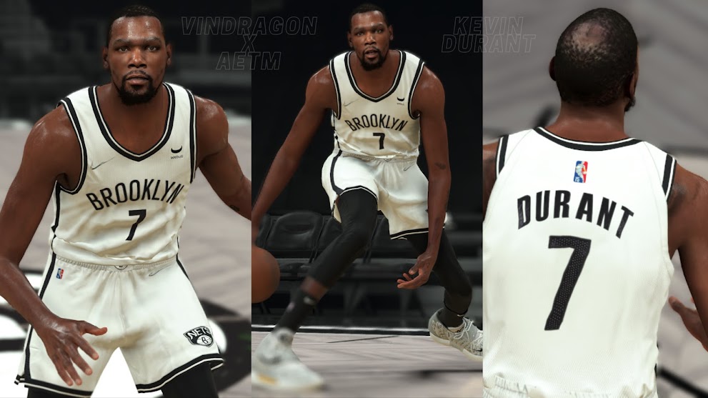 Kevin Durant Cyberface by AeTM and VinDragon | NBA 2K22