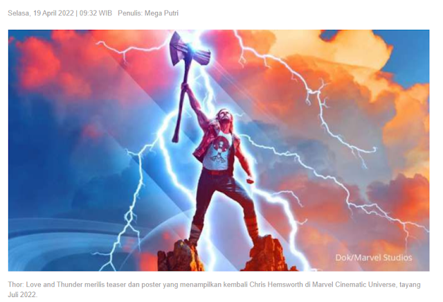 JADWAL FILM : THOR  LOVE AND THUNDER 