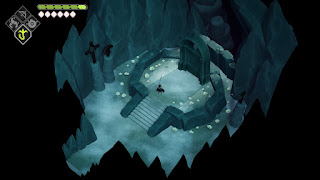 the Reaper in a frozen cave