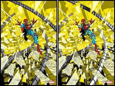 “Spider-Man vs Doctor Octopus” Marvel Comics Screen Print by Raid71 x Grey Matter Art - Regular & Foil Variant Editions