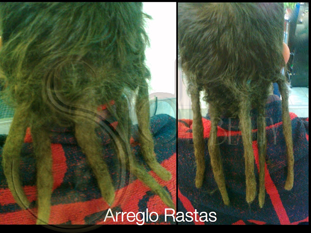 Antes y después arreglo de rastas