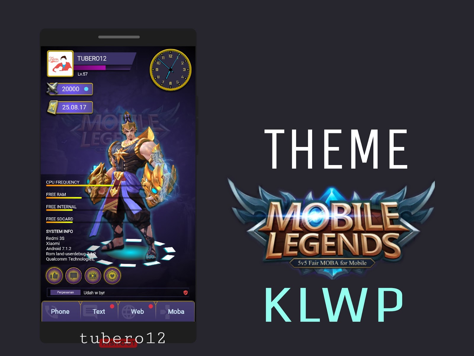 KLWP Mobile Legends Theme V2 UPDATE Tubero12