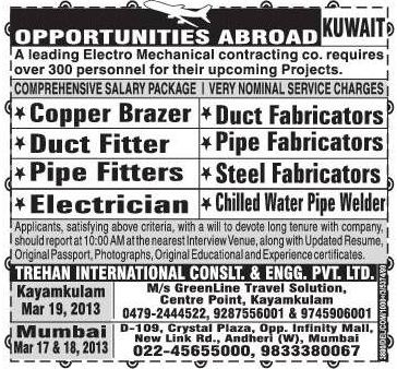 Electro Mechanical Jobs in Kuwait