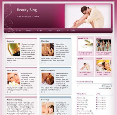 Beauty Blog Blogger Template