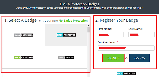 isi pada "Register Your Badge">SIGNUP