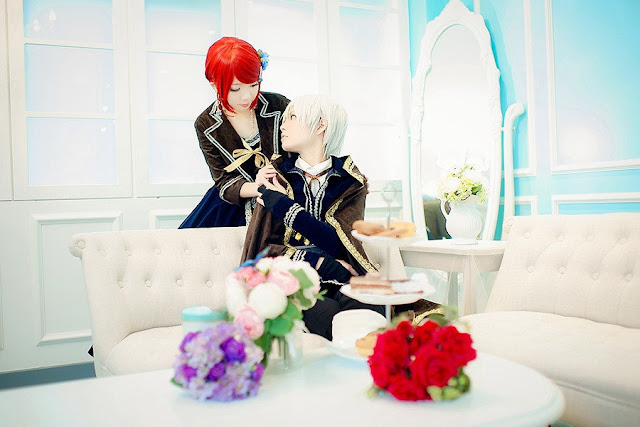 Cosplayerzy przebrani za Shirayuki i Zena