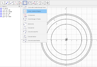 Lingkaran di geogebra