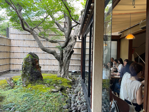 Yojiya Café Sagano Arashiyama よーじやカフェ 嵯峨野嵐山店 [Kyoto, JAPAN] - Amazing Popular cafe tea salon matcha beverages Arashiyama in plastic drink pouches