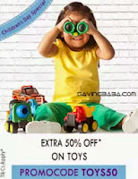 Extra 50% OFF on Toys - PayTM
