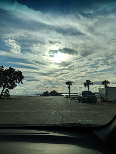 Looking from Blue Angel RV Park into Pensacola Bay