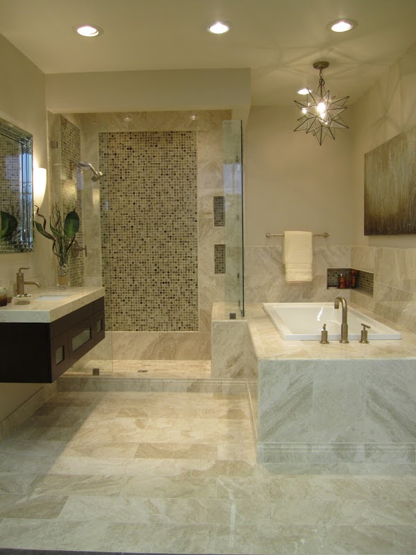 Beige Marble Bathroom