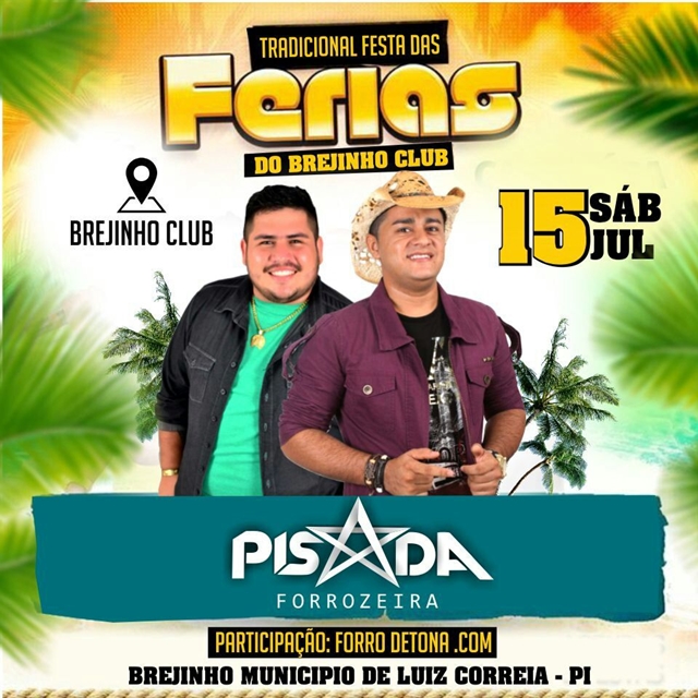 IMPERDÍVEL! Participe da tradicional Festa das Férias no Brejinho Clube