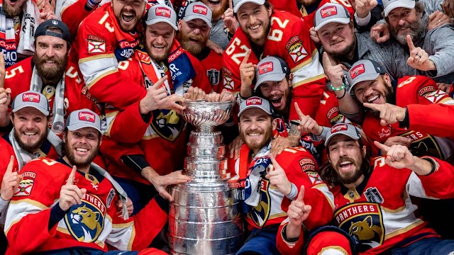 These images show the Florida Panthers' thrilling Game 7 victory and their first Stanley Cup.