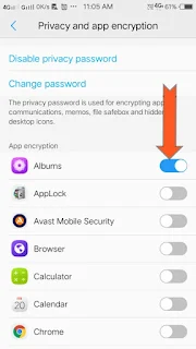 vivo app lock setting