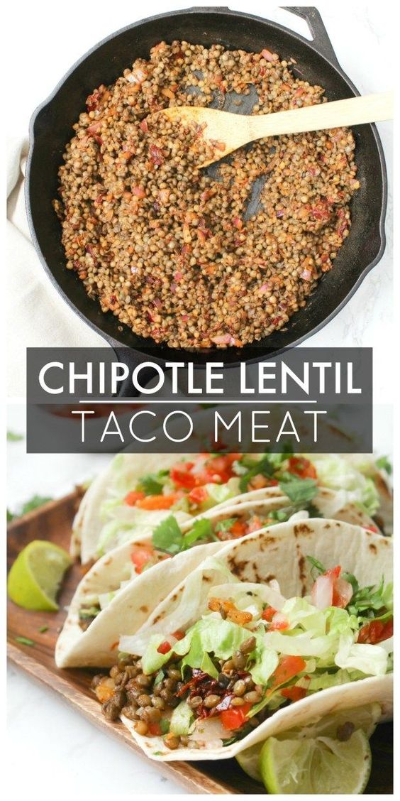 This Chipotle Lentil Taco Meat is zesty, vegan and delicious - perfect protein-packed addition to tacos, burritos and bowls.