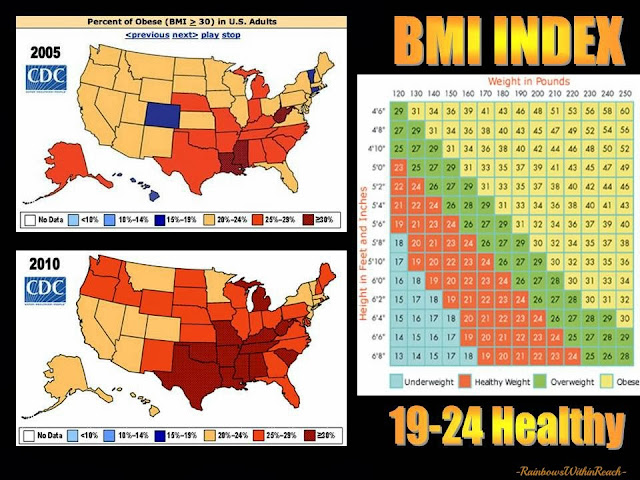 Obesity Increasing Across the US: BMI Statistics by state