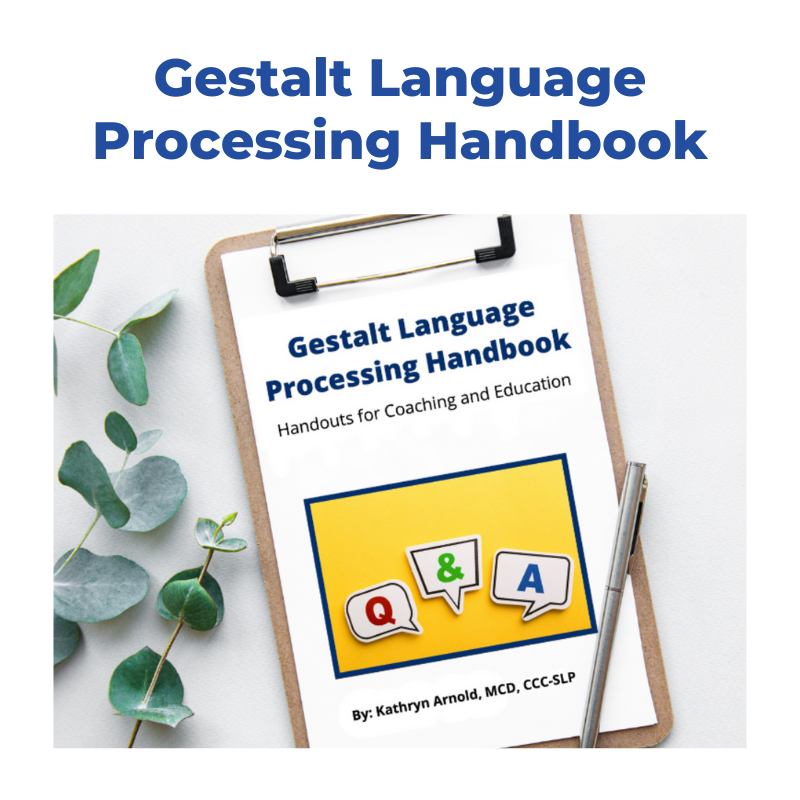 Buy the Gestalt Language Processing Handbook