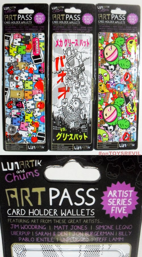 Pop Out &amp; Go Art Pass Wallet (Artist Series Five) featuring designs from Jeff Lamm, tokidoki &amp; Lunartik