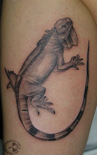 iguana tattoo art design