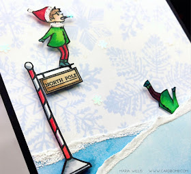 #cardbomb, #mariawillis, #heroarts, Hero Arts, Naughty Elves, #christmas, #cards, #cardmaker, #cardmaking, #handmade, #handmadecards, #art, #craft, create, #diy, ink blending, #shaker card, #video, #videotutorial, 