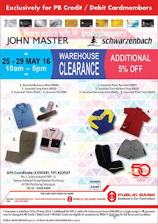 Public Bank John Master & Schwarzenbach Warehouse Sale