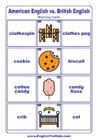 American English vs. British English words