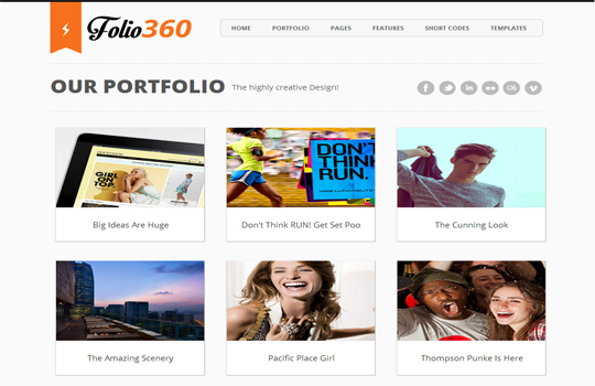 Folio360 Blogger Template!