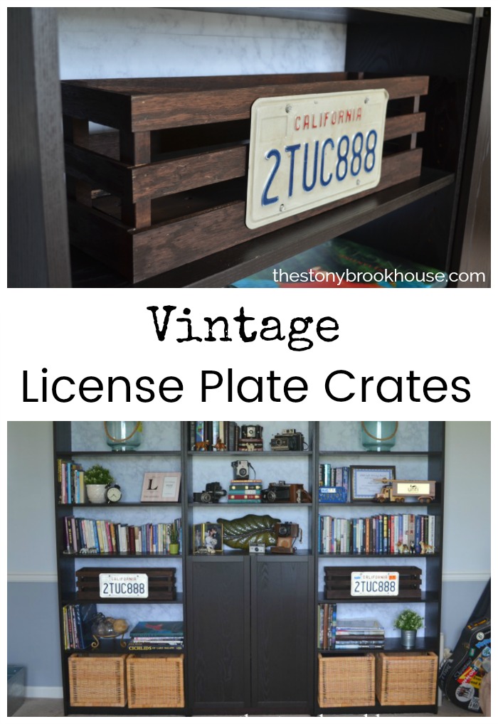 Vintage License Plate Crates