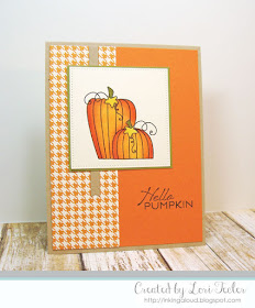 Hello Pumpkin card-designed by Lori Tecler/Inking Aloud-stamps from Verve Stamps