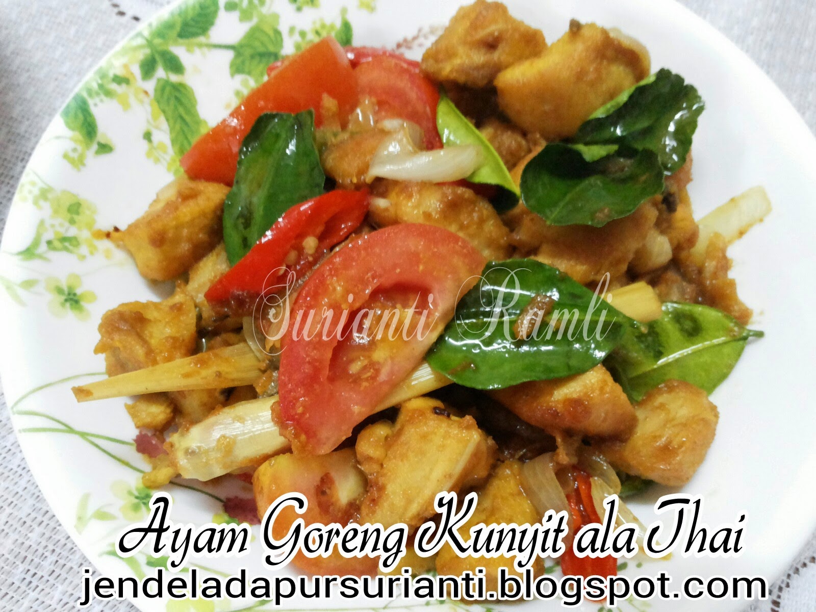 Jom masak: Ayam Goreng Kunyit Ala Thai