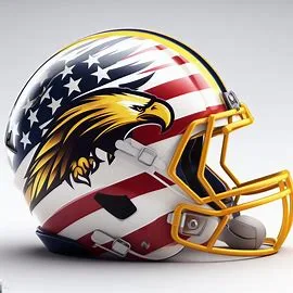 Southern Miss Golden Eagles Patriotic Concept Helmet