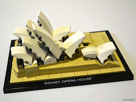 lego sydney opera house - the completed build