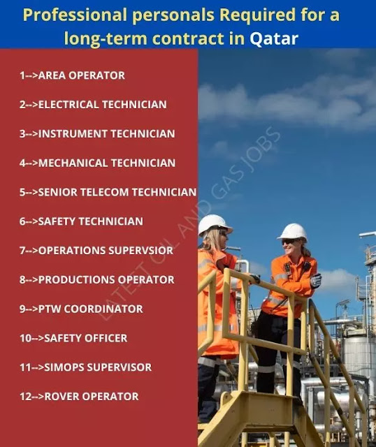 We are seeking for professional personals for a long-term contract in Qatar