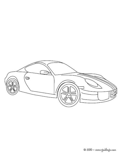 Dibujos para colorear coches deportivos