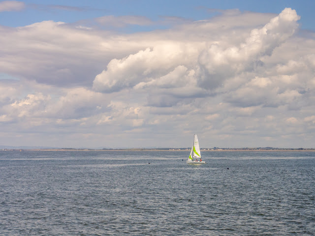 Photo of a yacht on the Solway Firth