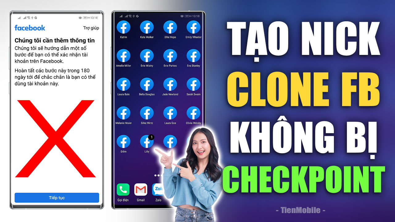 Tool tạo nhiều nick Clone FB miễn phí trên điện thoại không bị Checkpoint 2023