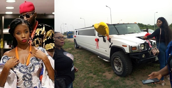 #BBNaija: Fans rent Limousine to welcome Teddy A & BamBam + Video of the Massive crowd waiting for them at the airport - FOX NAIJA