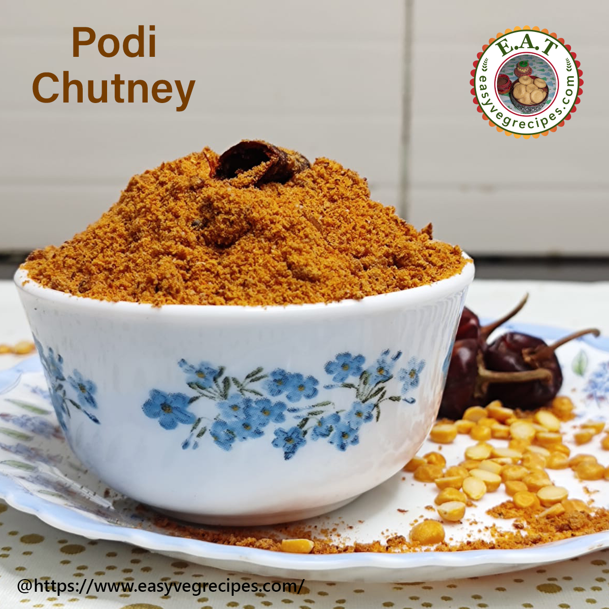 Chutney Podi Recipe | How To Make Chutney Podi (Podi Chutney)