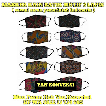 Masker Kain BATIK 3 Lapis