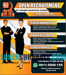 Open Recruitment PT. Miabef Mahatma Utama Terbaru April 2019