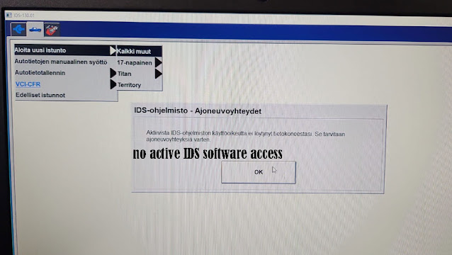 VXDIAG Ford IDS V130 No Active IDS Software Access 2