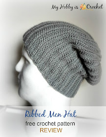 Ribbed Men Hat - Free Crochet Pattern REVIEW